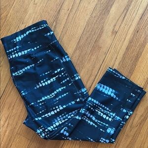 Avia Blue Tie-Dye Leggings for Active Comfort